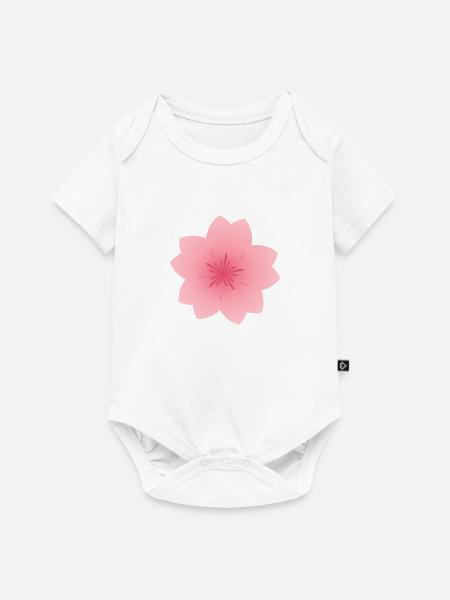 Sakura - Baby Premium Kurzarmbody - Weiß