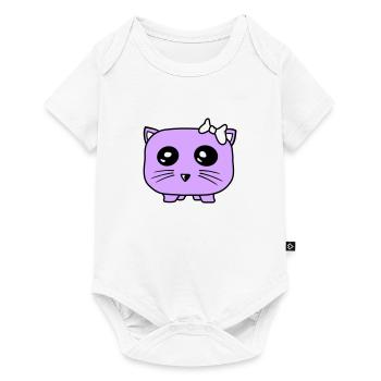 Girl Cat Pretty Bow Little Hamster Woman - Baby Premium short-sleeve bodysuit - white - Front