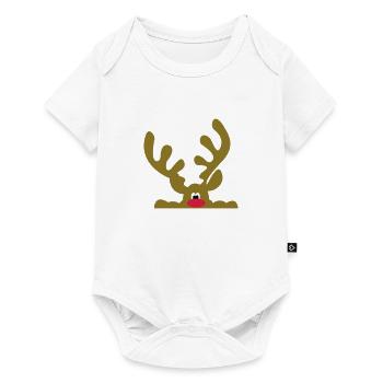 Cadeaux amusants pour Noël - Body à manches courtes Premium Bébé - blanc - Devant