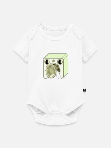 MASCHINE - Baby Premium Kurzarmbody - Weiß
