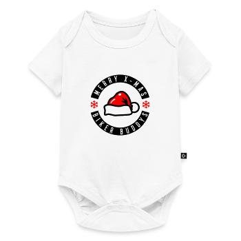Merry X-Mas Biker Buddies - Baby Premium short-sleeve bodysuit - white - Front