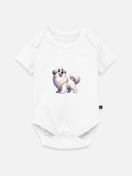 Pyrenäen-Schäferhund - Baby Premium Kurzarmbody - Weiß