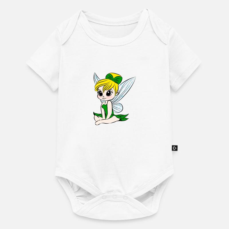 Kleine sitzende Fee - Baby Premium Kurzarmbody - Weiß