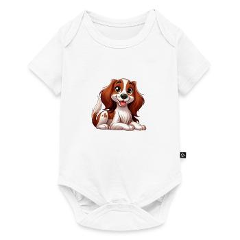 Brittany Spaniel - Baby Premium short-sleeve bodysuit - white - Front