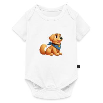 Labrador 3 - Baby Premium Kurzarmbody - Weiß - Vorne
