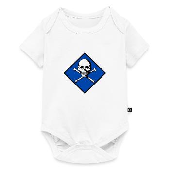 Skull and bones - Baby Premium short-sleeve bodysuit - white - Front