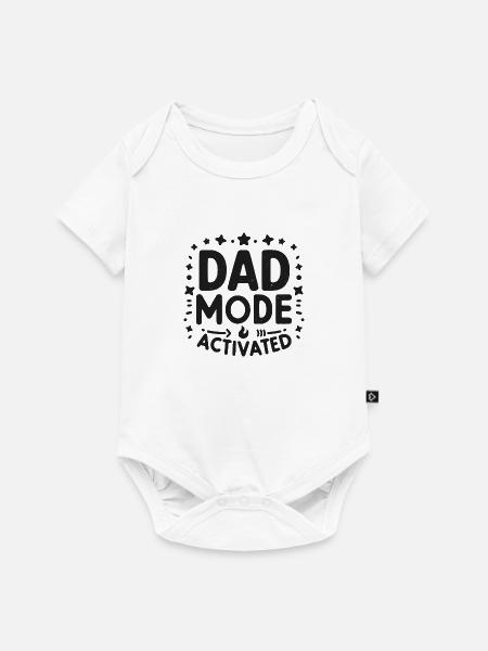 Papa-Modus aktiviert - Baby Premium Kurzarmbody - Weiß
