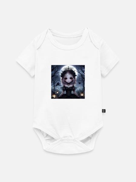 Dark Prinzessin - Baby Premium Kurzarmbody - Weiß