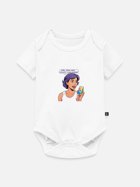 Siri Lebensberater - Baby Premium Kurzarmbody - Weiß