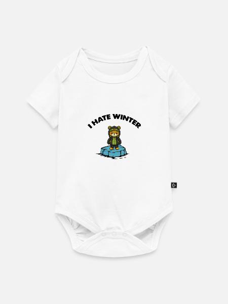 bär eisscholle winter - Baby Premium Kurzarmbody - Weiß