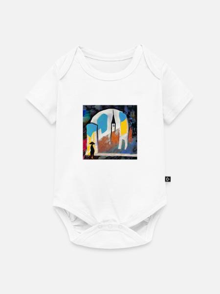 Gelassenheit - Baby Premium Kurzarmbody - Weiß