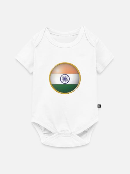 Indien Emblem - Baby Premium Kurzarmbody - Weiß