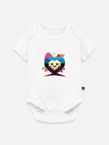 Wächter-Herz - Baby Premium Kurzarmbody - Weiß