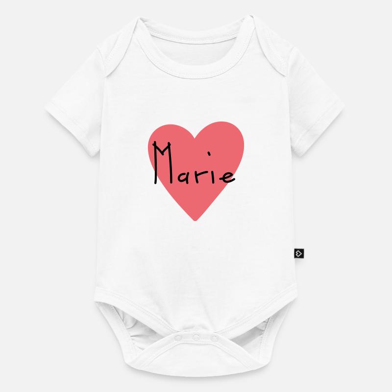 Prénom Marie Gift - Body à manches courtes Premium Bébé - blanc