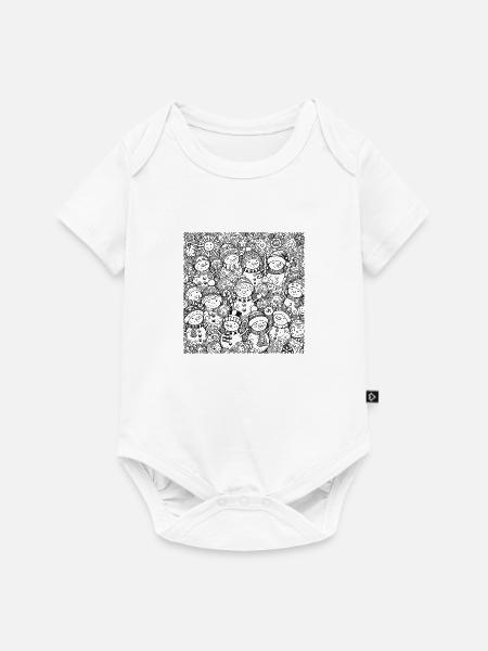 Schneemann - Baby Premium Kurzarmbody - Weiß