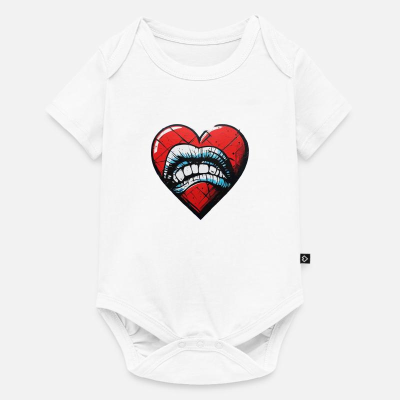 LOVE - Body à manches courtes Premium Bébé - blanc
