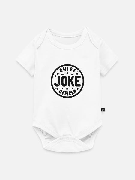 Leitender Witzbold - Baby Premium Kurzarmbody - Weiß