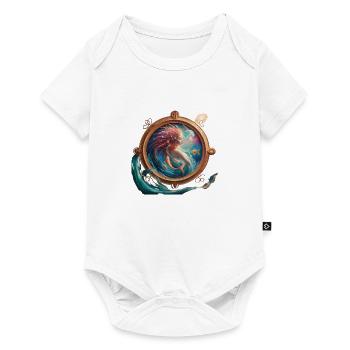 Poisson signe astrologique - Body à manches courtes Premium Bébé - blanc - Devant
