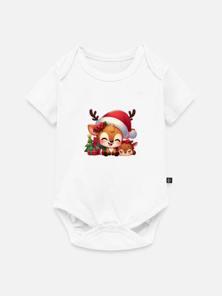 Rudolf 8 - Baby Premium Kurzarmbody - Weiß