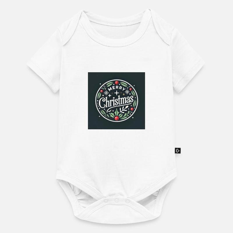 Emblème de Noël - Body à manches courtes Premium Bébé - blanc