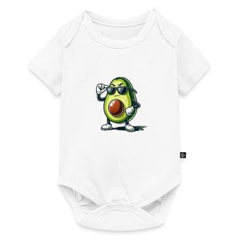 Avocado - Baby Premium Kurzarmbody - Weiß - Vorne