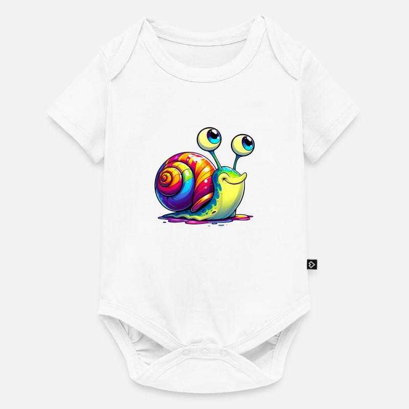 Escargot - Body à manches courtes Premium Bébé - blanc