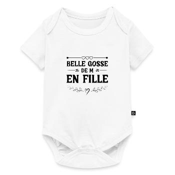 belle gosse de mère en fille - Body à manches courtes Premium Bébé - blanc - Devant