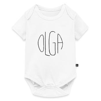 Olga - Baby Premium short-sleeve bodysuit - white - Front
