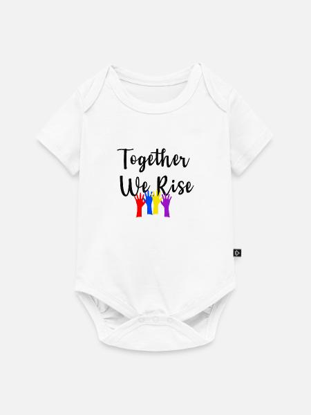 Together We Rise - Baby Premium Kurzarmbody - Weiß
