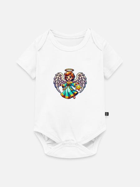 engel - Baby Premium Kurzarmbody - Weiß