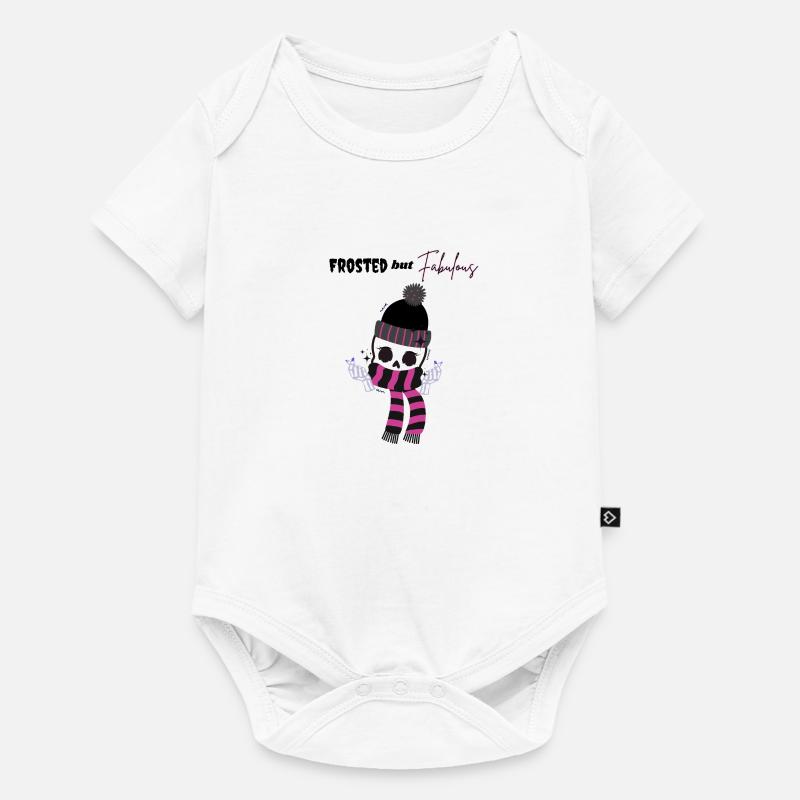 Squelette givré mais fabuleux - Body à manches courtes Premium Bébé - blanc