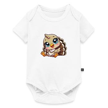 Truthahn-Baby - Baby Premium Kurzarmbody - Weiß - Vorne