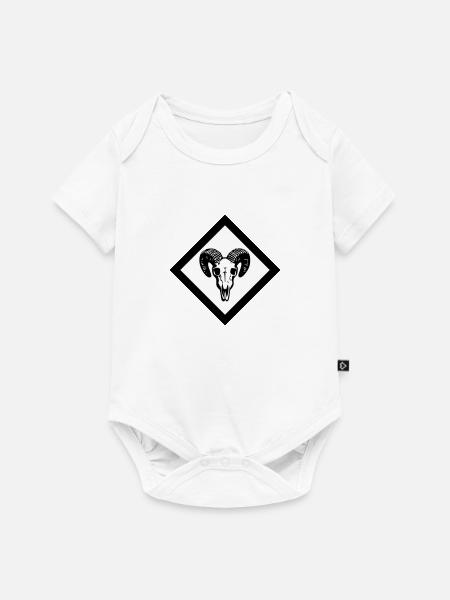 Gotland - Baby Premium Kurzarmbody - Weiß