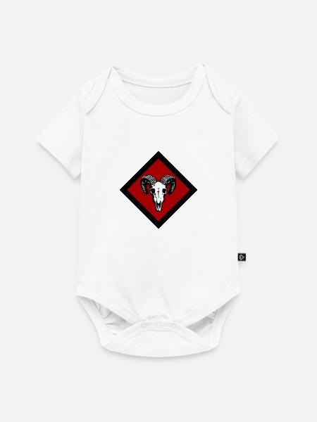 Gotland - Baby Premium Kurzarmbody - Weiß