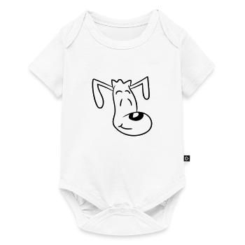 Dog Face Small Happy Puppy Pet - Baby Premium short-sleeve bodysuit - white - Front