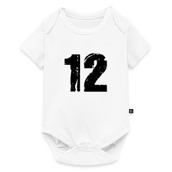 12 - Baby Premium short-sleeve bodysuit - white - Front