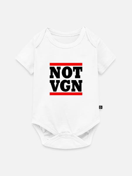 Not vegan - Baby Premium Kurzarmbody - Weiß