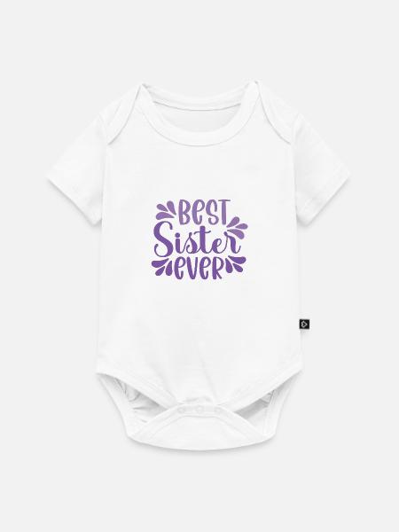 Beste Schwester - Baby Premium Kurzarmbody - Weiß