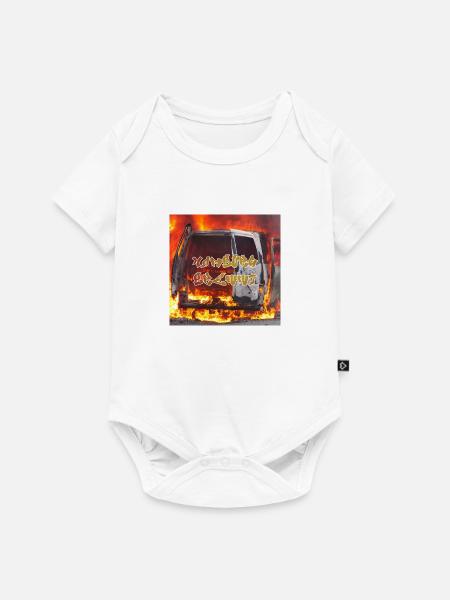 Hamburg brennt - Baby Premium Kurzarmbody - Weiß
