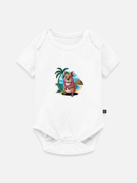 Tropical Quokka - Baby Premium Kurzarmbody - Weiß