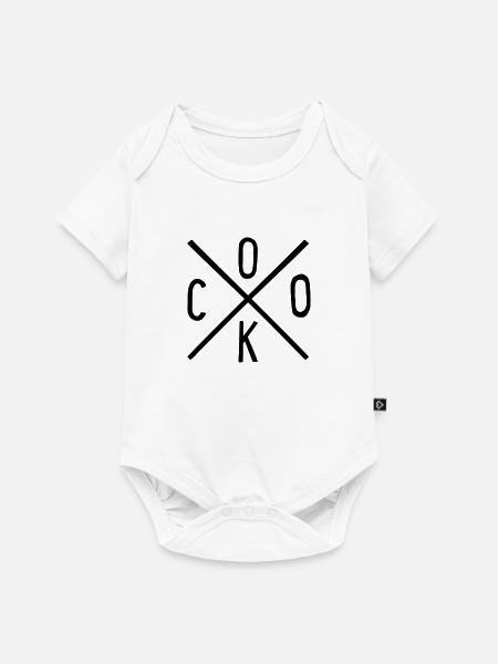 cook - Baby Premium Kurzarmbody - Weiß