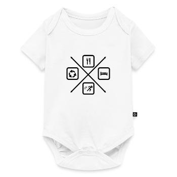 The Life Cycle of a Runner,Running - Baby Premium short-sleeve bodysuit - white - Front