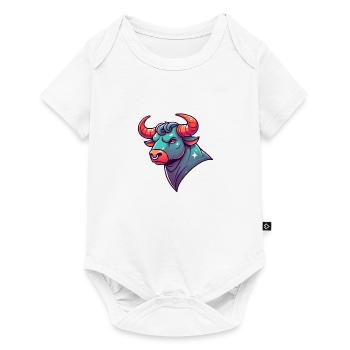 Taurus Cartoon - Baby Premium short-sleeve bodysuit - white - Front