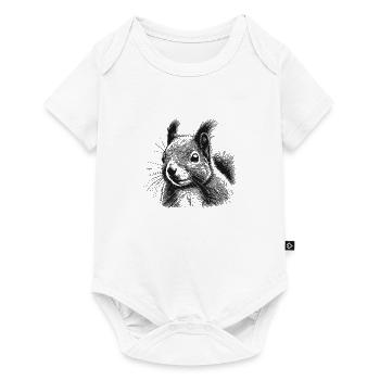Écureuil - Body à manches courtes Premium Bébé - blanc - Devant
