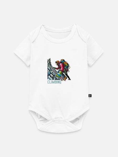 Bergsteiger Climbing - Baby Premium Kurzarmbody - Weiß