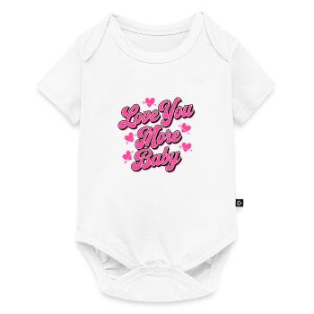 Je t'aime mon amour T-shirt pour cadeau valentin - Body à manches courtes Premium Bébé - blanc - Devant