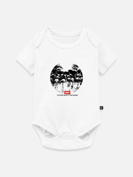 Hadzabe Natur - Baby Premium Kurzarmbody - Weiß
