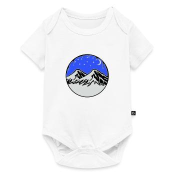 Starry sky mountains - Baby Premium short-sleeve bodysuit - white - Front