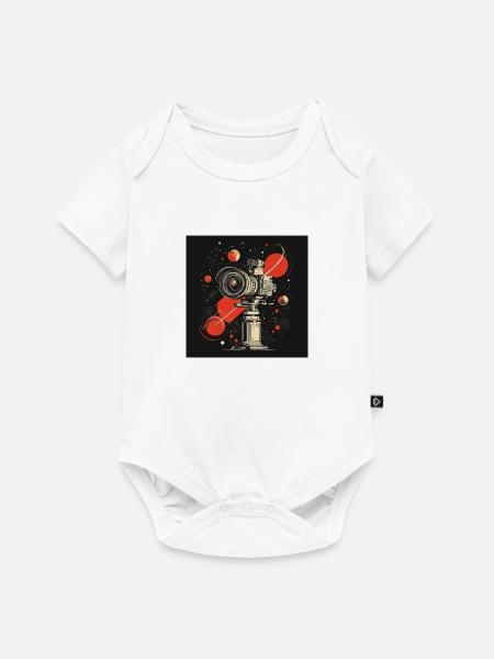 Camera 60s - Baby Premium Kurzarmbody - Weiß