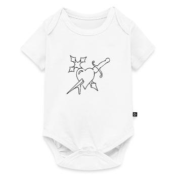 Herzinfarkt - Baby Premium Kurzarmbody - Weiß - Vorne